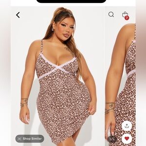 Fashion Nova Ribbed Cami Sleep Dress